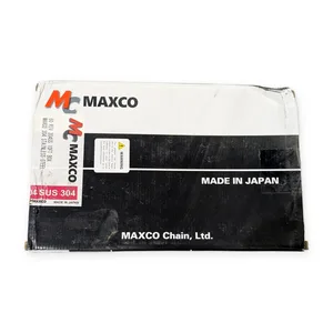 Maxco #60 304 Stainless Steel Riveted Roller Chain 10 FT Box ANSI 60SS 3/4 In