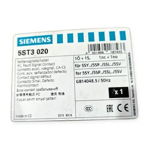 Siemens 5ST3020-0HG Signal Contact Auxiliary Switch