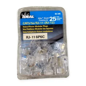 Ideal 85-345 RJ-12 6P6C Phone Modular Plug
