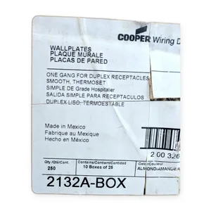 Cooper Wiring Devices Duplex Receptacle