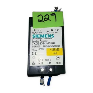 Siemens 7KG6131-1WN26 Transducer Isolation Amplifier