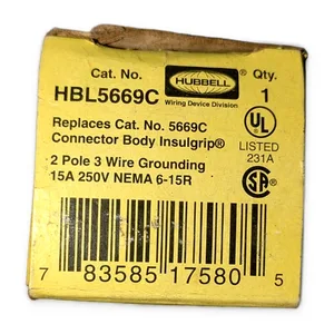 Hubbell HBL5669C Connector – actual item, photo 1 of 5