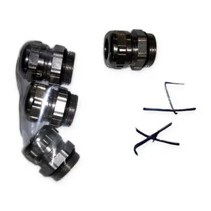 Stainless Steel Cable Gland Connector Strain Relief Fitting Lot of 4 Industrial – actual item, photo 1 of 3