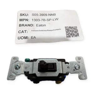 Eaton 1303-7B-SP-LW Toggle Light Switch