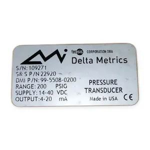 Tecsis 99-5508-0200 Pressure Transducer Sensor