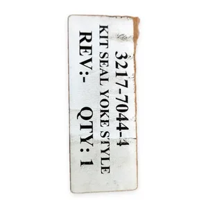 Monday. April 3217-7044-4 Yoke Style Seal