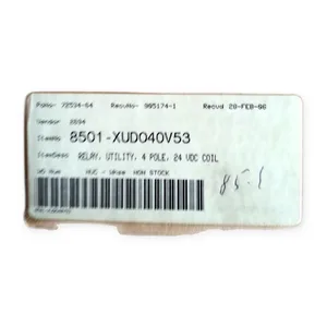 Square D 8501-XUD040V53 Utility Control Relay
