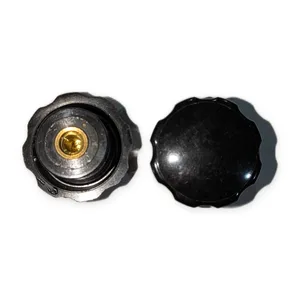 Knob Black 1/4" DIA 1-1/3"