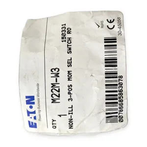 Eaton M22M-W3 Momentary Selector Switch