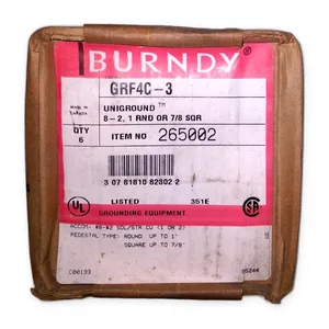 Burndy GRF4C-3 8-2 1 RND Floor Ground Connector