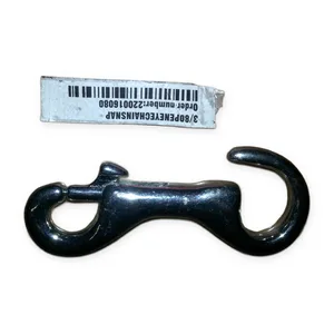 Lot of 3 Open Eye Chain Snap 3/8in Heavy Duty Rigging Hardware Industrial USA