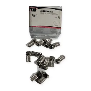 NSI FC6T Miniterms Coax "F" Connectors – actual item, photo 1 of 2