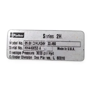 Parker C2HLR34M Series Hydraulic Cylinder