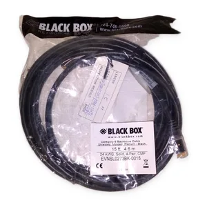 Black Box EVNSL0273BK-0015 Plenum Ethernet Patch Cable