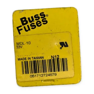 Bussmann MDL-10 Time Delay Glass Tube Fuse – actual item, photo 1 of 5