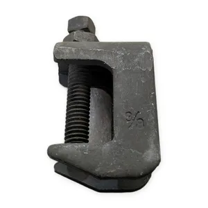 3/8 in Malleable Iron Beam Clamp C-Clamp Threaded Rod Hanger Steel Construction