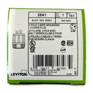 Leviton 2641 Grounding Locking Plug