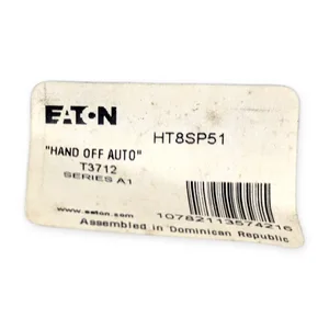 Eaton HT8SP51 Hand Off Auto Selector Switch