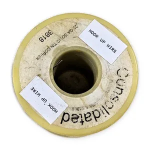 Consolidated 22 AWG Solid Tinned Copper Hook Up Wire #3818 Spool MIL-Spec