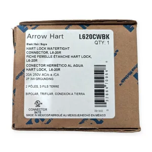 Arrow Hart L620CWBK Arrowhart L6-20R Grounding