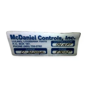 Mcdaniel F30KP Controls