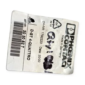 Phoenix Contact 4-QUATTRO End Cover Plate Terminal Block