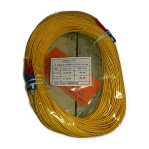 Fiber Optic SC UPC Singlemode 9/125 Duplex 25M Patch Cord PC Industrial Network