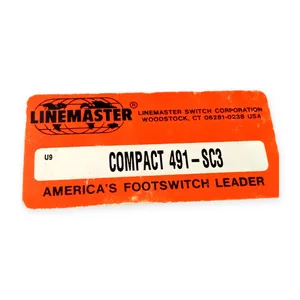 Linemaster 491-SC3 Compact Foot Switch