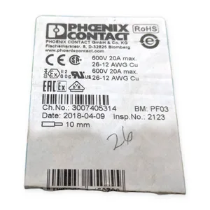 Phoenix Contact 5-TWIN PT 2 RD 3211223 Terminal Block