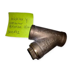 KICKLEY Y STRAINER BRONZE 3/4 INCH 300PSI – actual item, photo 1 of 3