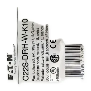 Eaton C22S-DRH-W-K10 Compact Pushbutton
