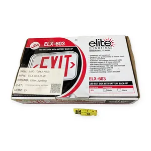 ELX-603-R-W LED Exit Sign Battery