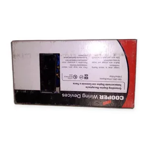 Cooper 1107-9BK Duplex Grounding Receptacle