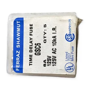 Mersen GSC6 Time Delay Miniature Glass Fuse – actual item, photo 1 of 3