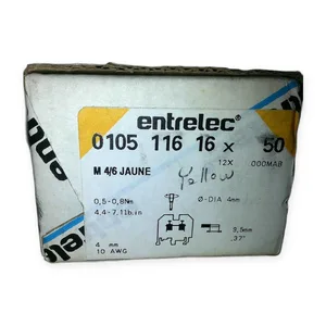 Entrelec M4/6 Yellow Terminal Block