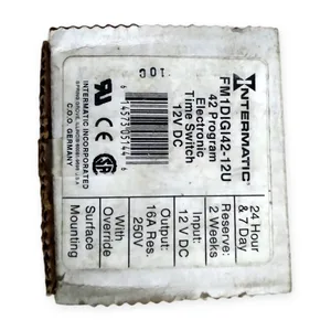 Intermatic FM1DIGI42-12U Electronic Time Switch Timer