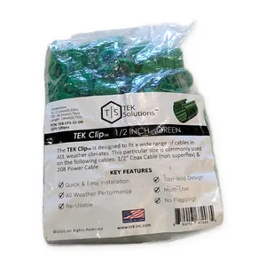 TEK Cliptm 1/2 Inch Green Aprox 100