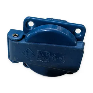 2-Pole Panel Mount Power Receptacle Socket Blue OEM