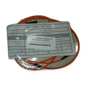 Fiber Optic Patch Cable SC SC Multimode 62.5/125 Duplex 1M 2mm PVC Industrial
