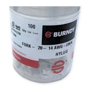 Burndy T146F Uninsulated Fork Spade Terminal