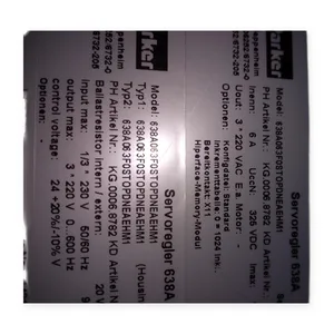 Parker 638A063F0STOPDNEAEHM1 Digital Servo Drive