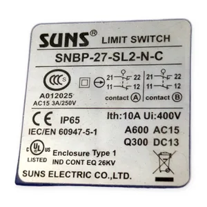Suns SNBP-27-SL2-N-C Limit Switch
