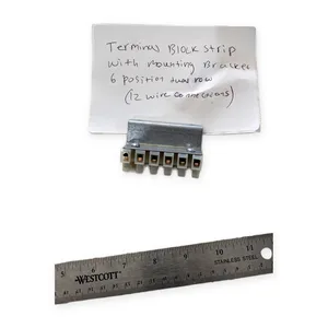 Terminal Block Strip with Mounting Bracket 6 Position Dual ROW ( 12 Wire Connect