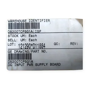 General Electric DS200TCPSG1A Power Supply DC Input Board