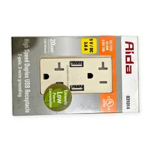 031014 Duplex USB Charger Receptacle