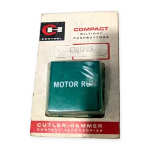 Cutler-Hammer E30KF23 Green Motor Run Push Button