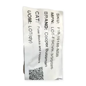 Bussmann 1/ORDER Fuse Holder Cover Cap Contact