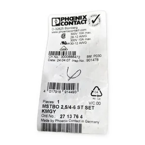 Phoenix Contact 2713764 ST SET KMGY PCB Connector
