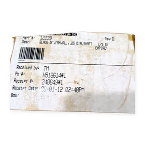 fan BLADE 5", FAN, 0.25 DIA, SHAFT metal – actual item, photo 1 of 4