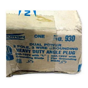 Leviton Grounding Heavy Duty Angle Plug